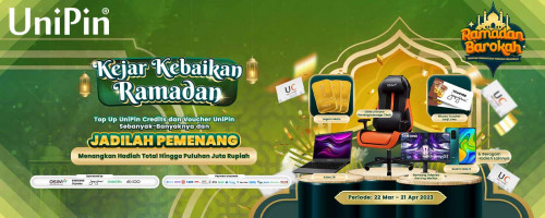 Top Up UniPin Credits atau Voucher UniPin Sebanyak-banyaknya dan Jadilah Pemenang – Dapatkan Bonus Poin dan Menangkan Hadiah Total Jutaan Rupiah